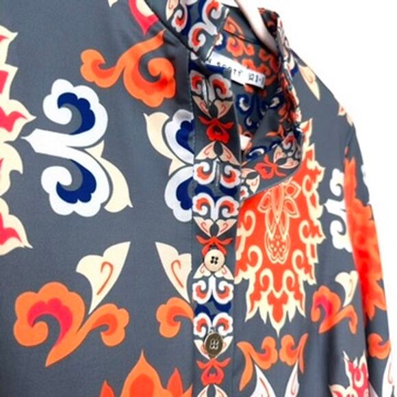 Gretchen Scott NWT Mandarin Turkish Delight Dress in Grey, Size XS - Picture 4 of 9